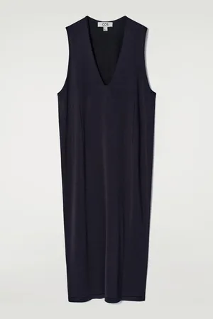 COS Abito Midi In Maglia Di Cotone