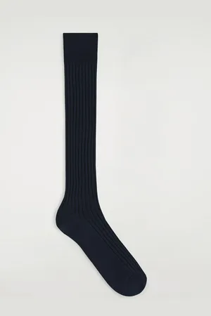 COS Long Ribbed Cotton Socks