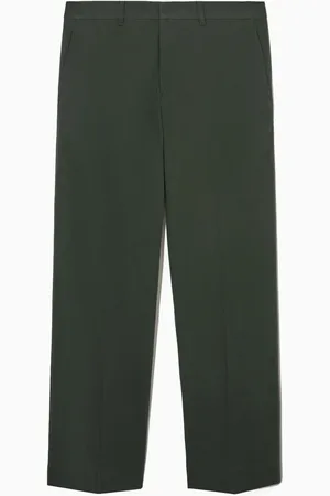 COS Regular Cottontwill Straightleg Trousers in