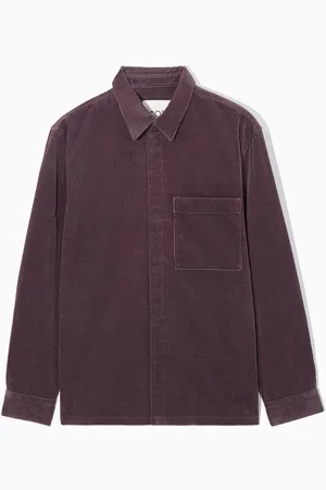 COS Overshirt In Stile Utility In Velluto A te in