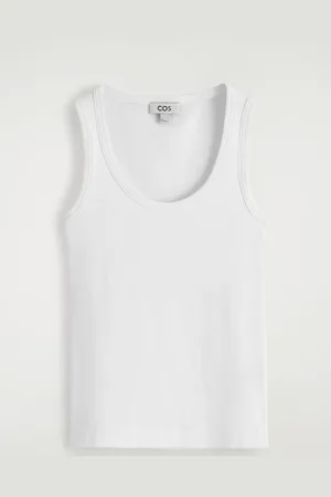 COS Ribbed Scoopneck Tank Top