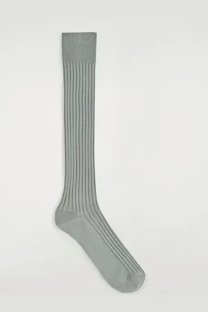 COS Long Ribbed Cotton Socks