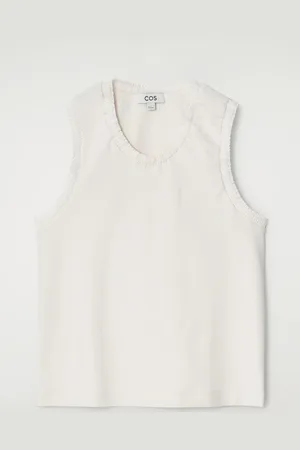 COS Gathered Cotton Tank Top