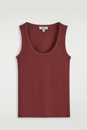 COS Ribbed Scoopneck Tank Top