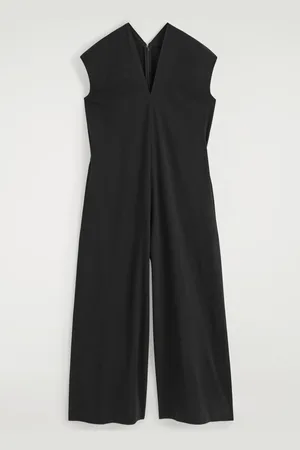 COS Vneck Jersey Jumpsuit