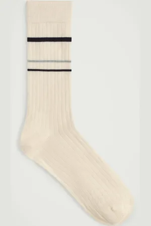 COS Striped Ribbed Cotton Socks