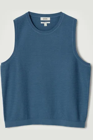 COS Canotta In Maglia Di Cotone Con Texture