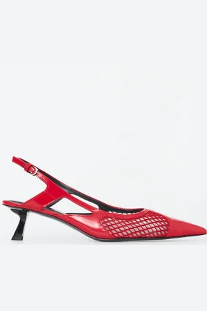 COS Slingback Kitten Heel A Punta Con Inserti In Rete