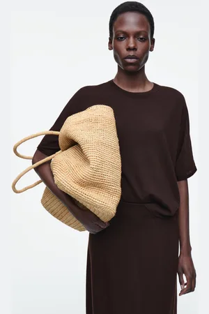 COS Borsa Tote Intrecciata In Rafia