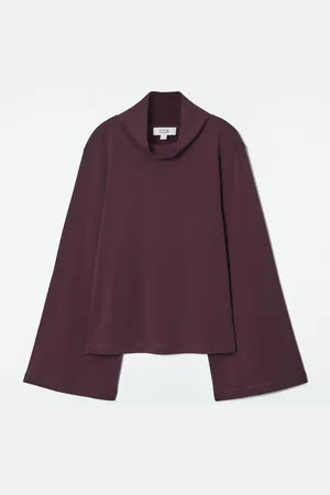 COS T-Shirt A Maniche Lunghe Con Collo A Imbuto