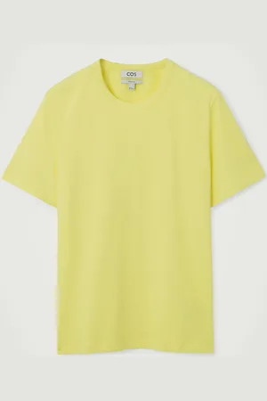 COS T-Shirt In Cotone Spazzolato Dal Taglio Regolare in