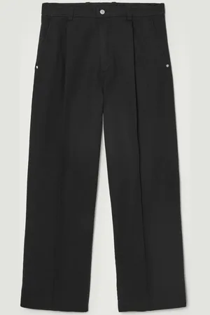 COS Pantaloni In Denim A Gamba Larga Con Piega