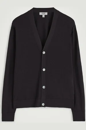 COS Knitted Silk Vneck Cardigan