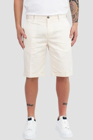 OUTFIT Short in cotone con borchia logo in metallo