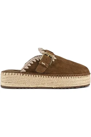 Mou Jute Clog Plain Suede