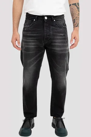 Les Hommes Jeans con patch logo