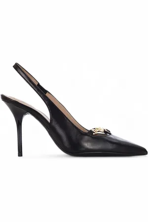 Moschino Slingback in pelle con logo