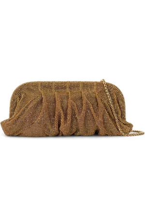 Exe Pochette in tessuto con strass