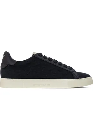Emporio Armani Sneakers in tessuto jacquard con logo all over