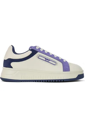 Emporio Armani Sneakers in pelle con logo Eagle