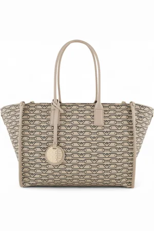 Emporio Armani Borsa shopper con stampa monogramma all over