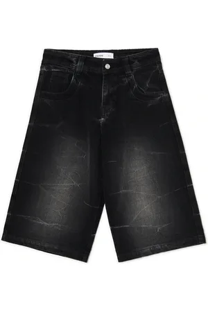 Cropp Shorts in denim con effetto lavato