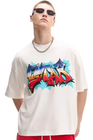 Cropp T shirt bianca con stampa