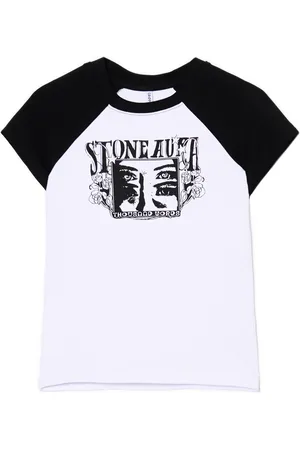 Cropp T shirt bianca con stampa