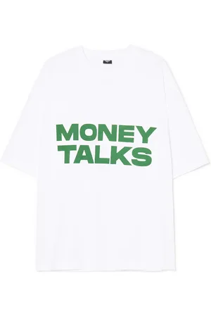 Cropp T shirt bianca con stampa