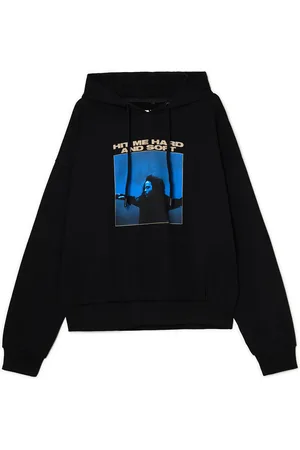 Cropp Felpa nera con cappuccio stampata Billie Eilish