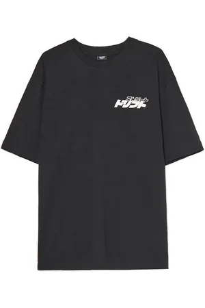 Cropp T shirt nera con stampa