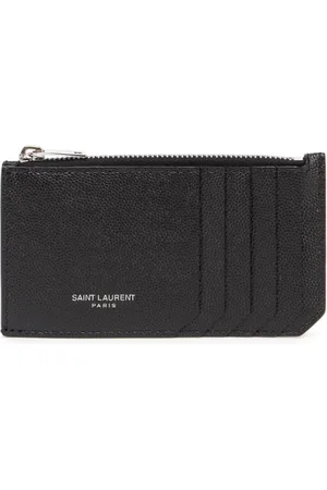 Saint Laurent ` Paris Fragments` Zipped Card Case