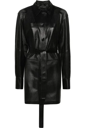 DESA 1972 Perforated Leather Shirt Jacket