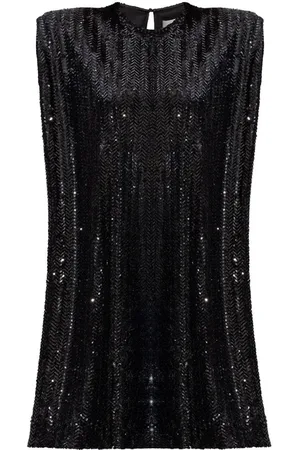 Golden Goose `Journey` Sleeveless Dress With Shoulderpads
