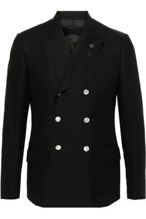 LARDINI `Attitute Drop 7 Reg` Double-Breasted Blazer