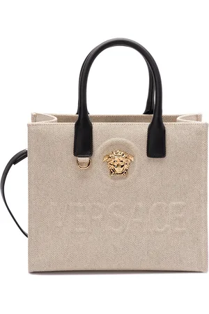 VERSACE `La Medusa Canvas` Small Tote Bag