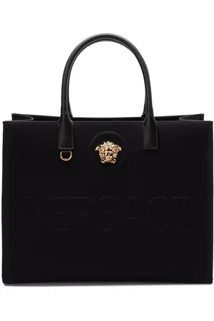VERSACE `La Medusa Canvas` Large Tote Bag