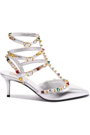 VALENTINO GARAVANI `Rockstud` Ankle Strap Pumps