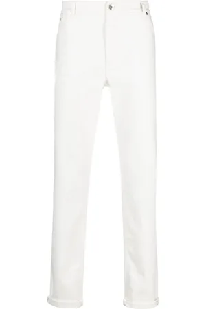 Brunello Cucinelli Garment-Dyed Comfort Lightweight 5-Pocket Jeans