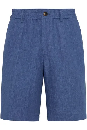 Brunello Cucinelli Lightweight Délavé Linen Bermuda Shorts With Elasti
