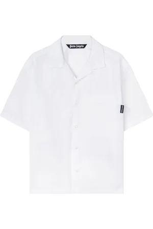 Palm Angels `Curved Logo Classic` Short Sleeve Shirt