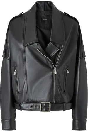 Pinko `Confine` Leather Jacket