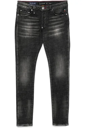 Philipp Plein `Racing Club` Super Straight Cut Jeans