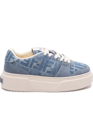 Fendi `Ff Match` Denim Sneakers