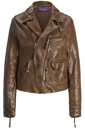 Ralph Lauren `Andrea` Leather Jacket