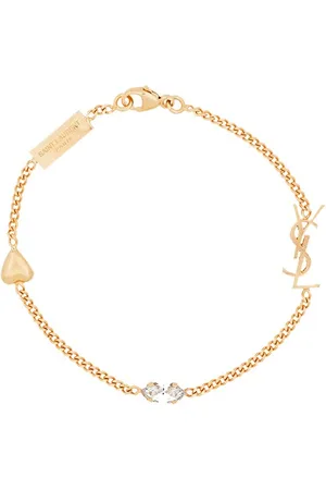 Saint Laurent `Cassandre` Heart Charm Bracelet