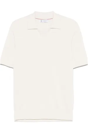 Brunello Cucinelli English Rib Knit Polo