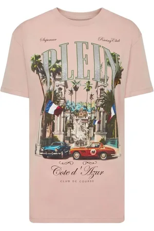 Philipp Plein `Vintage Racing Strass` Man Fit T-Shirt