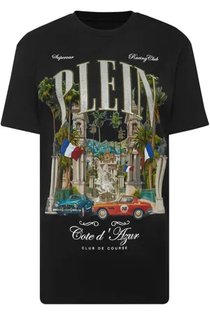Philipp Plein `Vintage Racing Strass` Man Fit T-Shirt