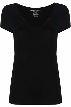 Majestic V-Neck Short Sleeve T-Shirt